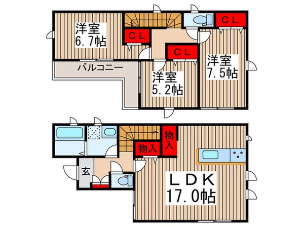 Kolet船橋三咲＃０６の物件間取画像